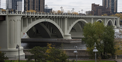 Photo: 3rd Ave. bridge in Minneapolis.